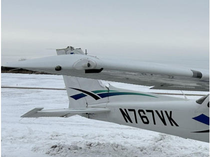 Photograph 2 – Accident Airplane Post Recovery, from the NTSB investigation of Textron Aviation INC 172S accident near Augusta, Kansas, January 31, 2026