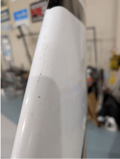 Photograph 5 – Vertical Stabilizer, from the NTSB investigation of Cessna 172 accident near Lafayette, Indiana, January 28, 2026