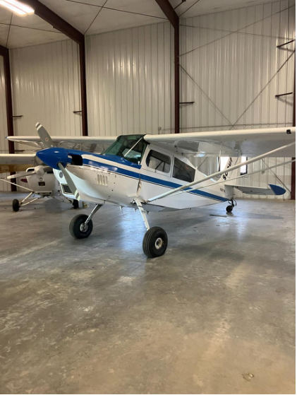 Photograph 1 – N5071K in hangar, from the NTSB investigation of Bellanca 8GCBC accident near De Smet, South Dakota, February 13, 2026