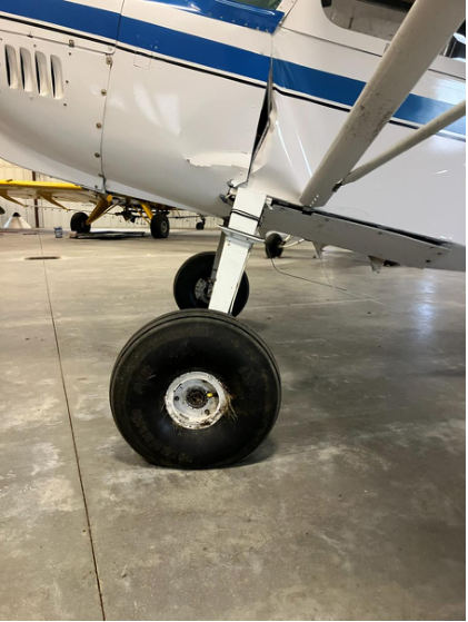 Photograph 2 – Left profile of damages to airplane, from the NTSB investigation of Bellanca 8GCBC accident near De Smet, South Dakota, February 13, 2026
