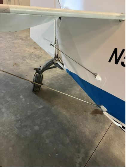 Photograph 4 – Showing bent aft fuselage structure, from the NTSB investigation of Bellanca 8GCBC accident near De Smet, South Dakota, February 13, 2026