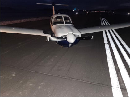 Photograph 1 – Accident Airplane, from the NTSB investigation of Piper PA-28RT-201 accident near Glencoe, Minnesota, February 23, 2026