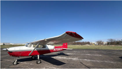 Photograph 2 – Left wing substantial damage, from the NTSB investigation of Cessna 172 accident near Denton, Texas, March 11, 2026