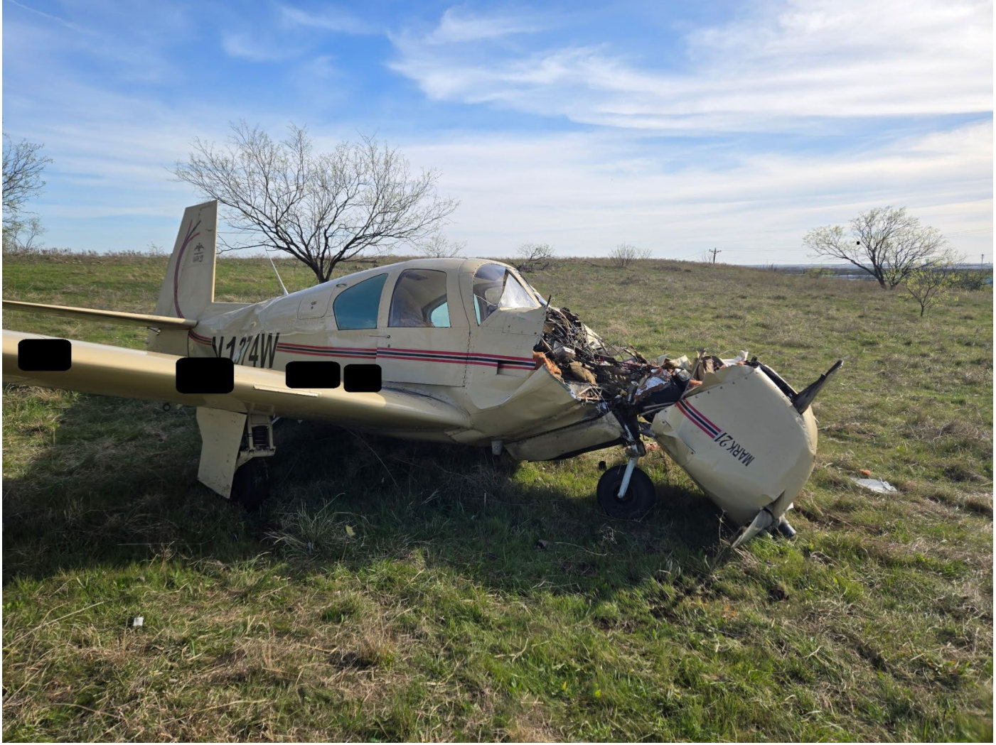 Photograph <built-in method index of str object at 0x7fdee1e54b20>, from the NTSB investigation of Mooney M20 accident near Northlake, Texas, March 18, 2026