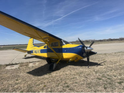 Photograph 1 – N2785K at K61, from the NTSB investigation of Cessna 180K accident near Beloit, Kansas, March 27, 2026
