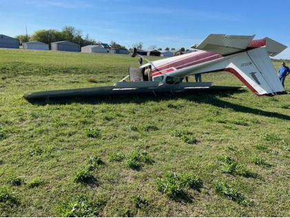 Photograph 1 – Accident airplane, from the NTSB investigation of Cessna 172N accident near Tahlequah, Oklahoma, April 6, 2026