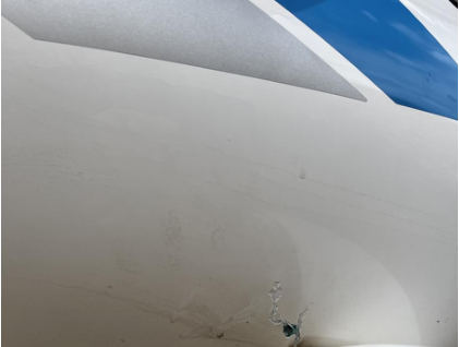 Photograph 1 – Fuselage Damage Right side, from the NTSB investigation of Pipistrel Alpha Trainer accident near Peyton, Colorado, April 14, 2026