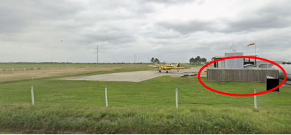 Photograph 3 – View of runway 35, from the NTSB investigation of Air Tractor INC AT-602 accident near El Campo, Texas, May 5, 2026