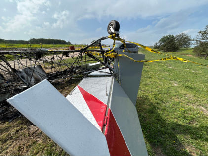 Photograph 5 – Tail, from the NTSB investigation of Just Aircraft JA-30 accident near Hartville, Missouri, April 26, 2026