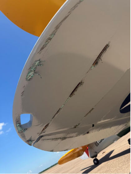 Photograph 2 – Lower right wing, from the NTSB investigation of Boeing A75N1(PT17) accident near Waco, Texas, May 9, 2026