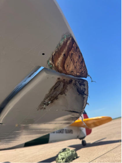 Photograph 3 – Lower left wing, from the NTSB investigation of Boeing A75N1(PT17) accident near Waco, Texas, May 9, 2026