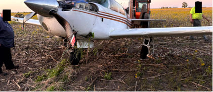 Photograph 2 – Airplane Damage, from the NTSB investigation of Mooney M20J accident near Morris, Illinois, May 15, 2026