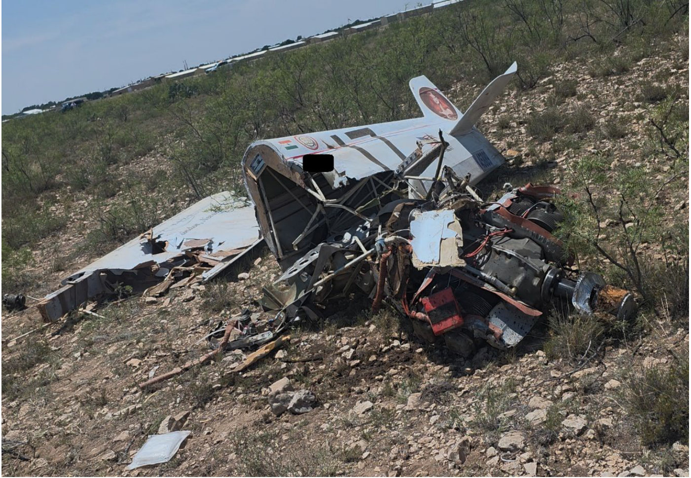 Photograph <built-in method index of str object at 0x7fdee1e40850>, from the NTSB investigation of Cassutt IIIM accident near Odessa, Texas, July 5, 2026