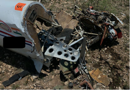 Photograph 5 – View of the cockpit at the accident site, from the NTSB investigation of Cassutt IIIM accident near Odessa, Texas, July 5, 2026