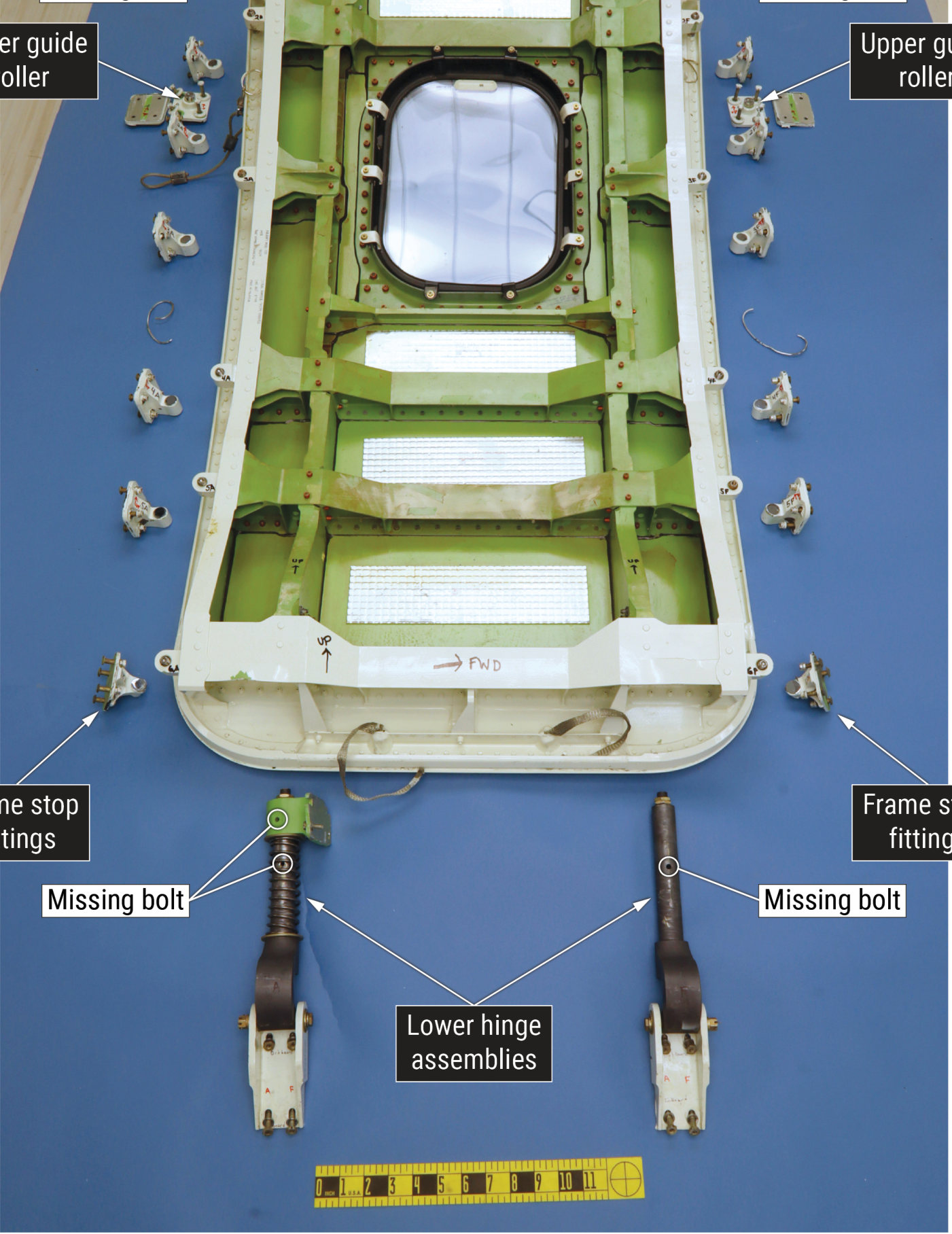 Photograph <built-in method index of str object at 0x7fdee1e70d50>, from the NTSB investigation of Boeing 737-9 accident near Portland, Oregon, January 6, 2024