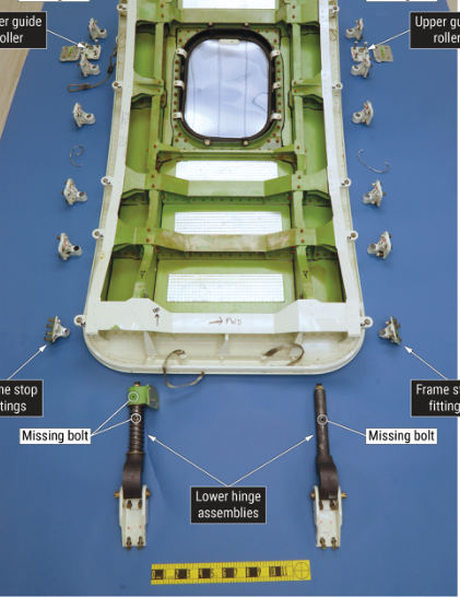 Photograph 2, from the NTSB investigation of Boeing 737-9 accident near Portland, Oregon, January 6, 2024