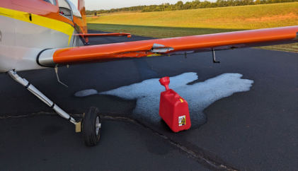 Photograph 1 – Overview of damage to the left wing., from the NTSB investigation of Amateur-built Vans RV-7 accident near Liberty, South Carolina, September 29, 2023