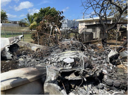 Photograph 2 – View From Right Wing Tip, from the NTSB investigation of Cessna 402B accident near Aguadilla, Puerto Rico, July 11, 2024