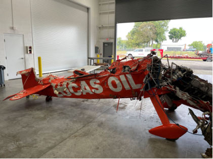 Photograph 5 – View of upper airplane damage, from the NTSB investigation of Aviat Aircraft INC S-1-11B accident near Chapmansboro, Tennessee, September 23, 2024