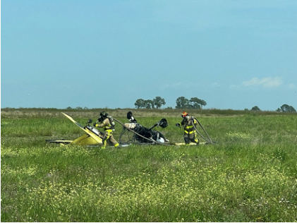 INVESTIGATIVE PHOTOS Photograph 2 – main wreckage., from the NTSB investigation of Amateur-built Sportsman 2+2 accident near Fort Meade, Florida, March 14, 2024