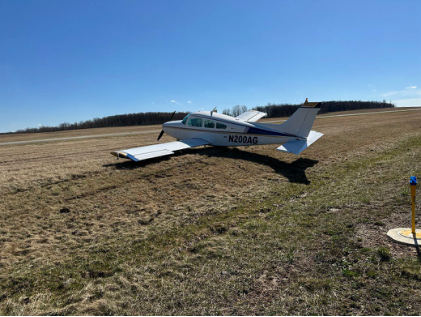 Photograph 1 – Main Wreckage, from the NTSB investigation of Beech A23 24 accident near Somerset, Pennsylvania, March 16, 2024