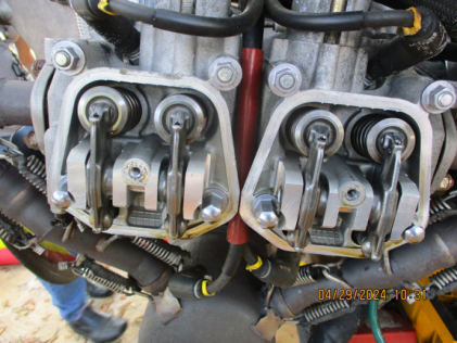 INVESTIGATIVE PHOTOS Photograph 3 – Rocker Arms and springs, (Note: lack of oil), from the NTSB investigation of Dta VOYAGER II 912S accident near Clermont, Florida, March 30, 2024