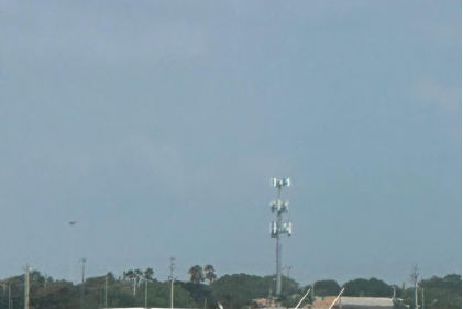 Photograph 1 – N6300Q Landing After Bird Strike, from the NTSB investigation of Cessna 152 accident near Pembroke Pines, Florida, March 14, 2024
