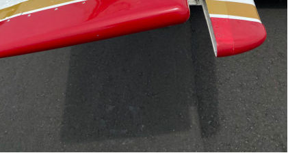 Photograph 2 – Right Horizontal Stabilizer And Elevator, from the NTSB investigation of Cessna 210 accident near Concord, North Carolina, April 12, 2024