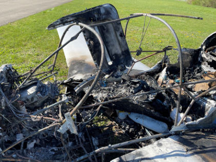 Photograph 3 – Cabin overview, from the NTSB investigation of Mooney M20E accident near Hornell, New York, April 26, 2024