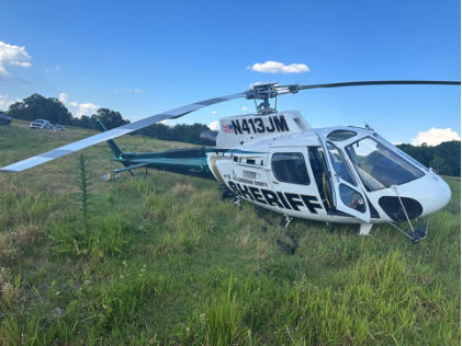 Photo 1 – View of Helicopter as Found (HCSO), from the NTSB investigation of Airbus Helicopters INC AS350B3 accident near Plant City, Florida, May 1, 2024