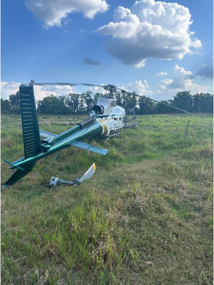 Photo 5 – View of Separated T/R Gearbox (HCSO), from the NTSB investigation of Airbus Helicopters INC AS350B3 accident near Plant City, Florida, May 1, 2024
