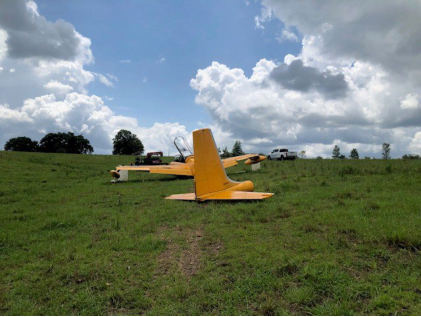Photograph 2 – Main Wreckage (FAA Photo), from the NTSB investigation of Temco/Lazier TT-1 accident near Laurel Hill, Florida, June 1, 2024