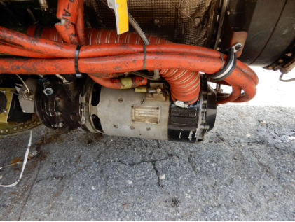 Photograph 5 – Lower Aft Section of Engine (NTSB Photo), from the NTSB investigation of Temco/Lazier TT-1 accident near Laurel Hill, Florida, June 1, 2024