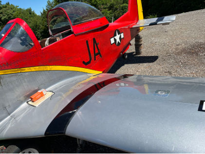 Photograph 4 – Left Side View of Airplane, from the NTSB investigation of Titan T51 accident near Madisonville, Tennessee, June 8, 2024