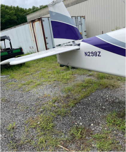 Photograph 2 – Empennage (NTSB Photo), from the NTSB investigation of Amateur-built RV6 accident near Townsend, Delaware, June 14, 2024