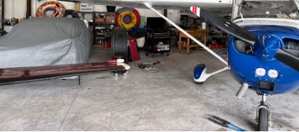 Photograph 2 – Right Wing postaccident damage, from the NTSB investigation of Cessna 172 accident near Hernando, Florida, June 20, 2024