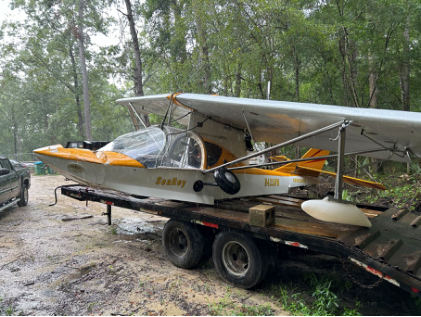 Photograph 3– Left Side of Airplane, from the NTSB investigation of Amateur-built SEAREY accident near Sopchoppy, Florida, June 21, 2024