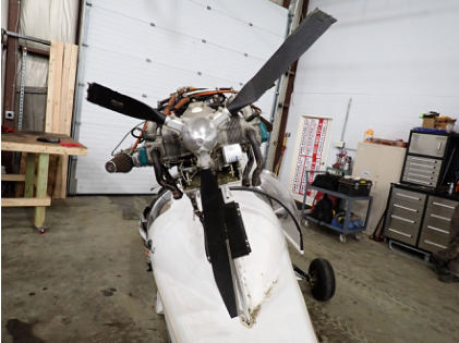 Photograph 5 – Engine overview, from the NTSB investigation of Amateur-built SEAREY accident near New Ipswich, New Hampshire, June 25, 2024