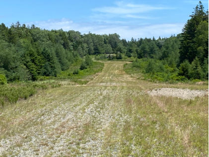 Photo 1 – View of Runway Facing Direction of Takeoff (FAA), from the NTSB investigation of Cessna 150 accident near Swans Island, Maine, June 25, 2024