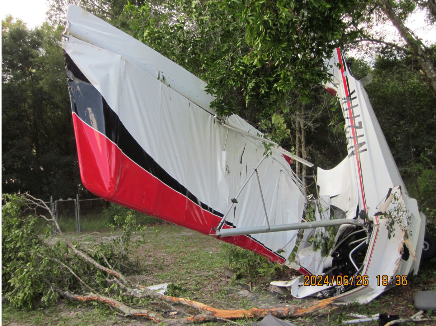 Photograph <built-in method index of str object at 0x7fdee1e55340>, from the NTSB investigation of Amateur-built AVENTURA II accident near Deland, Florida, June 26, 2024