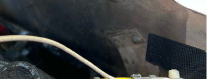 Photograph 3 – Sheared Engine Mount 2, from the NTSB investigation of Amateur-built LONG-EZ accident near Thomasville, Georgia, July 10, 2024
