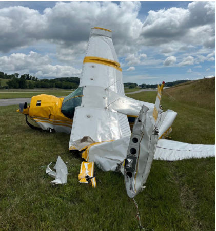 Photograph 2 – Postaccident view of wreckage, from the NTSB investigation of Cessna A185F accident near Rural Retreat, Virginia, July 21, 2024