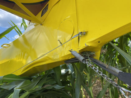 INVESTIGATIVE PHOTOS Photograph 2 – Damaged empennage, from the NTSB investigation of Amateur-built KITFOX MODEL IV accident near Palmyra, Pennsylvania, July 19, 2024
