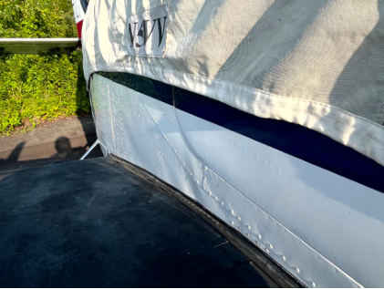 Photograph 4 – Right Side of Fuselage, from the NTSB investigation of Beech 58 accident near Pisgah Forest, North Carolina, July 12, 2024