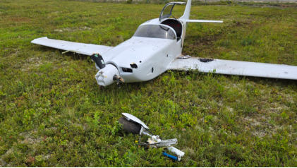 Photograph 1 – Main Wreckage, from the NTSB investigation of Amateur-built Glasair 3 accident near Oxford, Maine, August 3, 2024