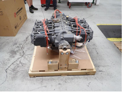 Photograph 4 – Engine front, from the NTSB investigation of Amateur-built Glasair 3 accident near Oxford, Maine, August 3, 2024