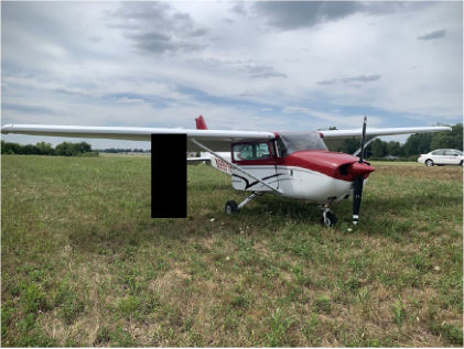Photograph 1, from the NTSB investigation of Cessna 172 accident near Danville, Kentucky, July 19, 2024