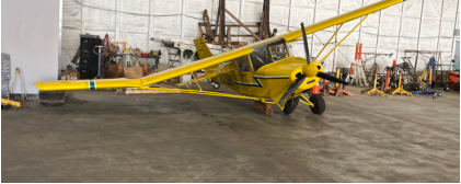 Photograph 4 – Postaccident view of airplane right wing damage, from the NTSB investigation of Canadian Light Acft Sales &Svc BUSHCADDY EXPLORER R accident near Charleston, West Virginia, August 20, 2024