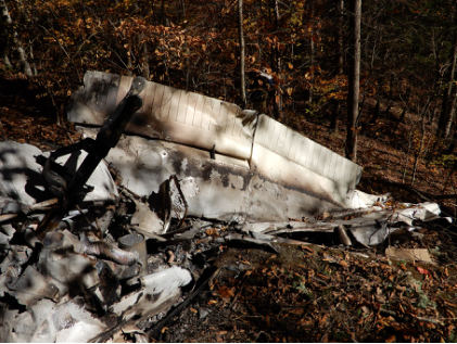 Photograph 4 – Right Wing (NTSB Photo), from the NTSB investigation of Cessna 150F accident near Wilder, Tennessee, October 31, 2024