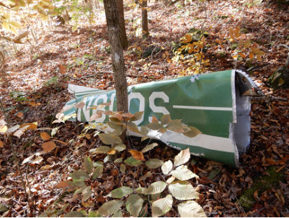 Photograph 5 – Aft Fuselage (NTSB Photo), from the NTSB investigation of Cessna 150F accident near Wilder, Tennessee, October 31, 2024